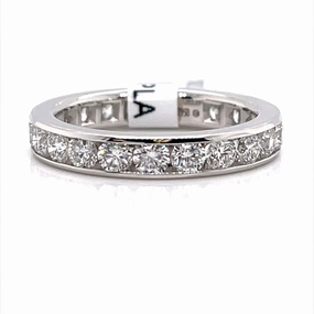 Elegant Motion Bremer Jewelry Anniversary/Eternity Diamond Wedding Ring in Platinum (2.09ctw)