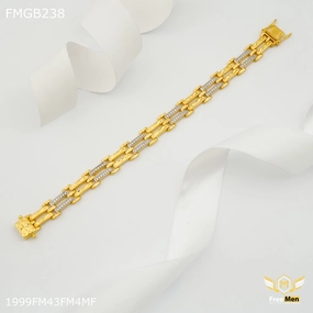 Handcrafted Accessories Bridal Touch Freemen Equal AD casting Bracelet for Men - FMGB238