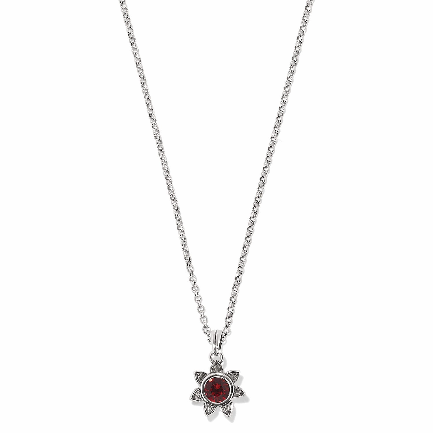 Luxury Set Brighton Everbloom Sunflower Birthstone Necklace, January