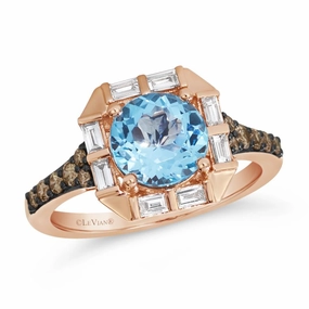 Bold Finish Charming Accent Le Vian Blue Topaz Ring