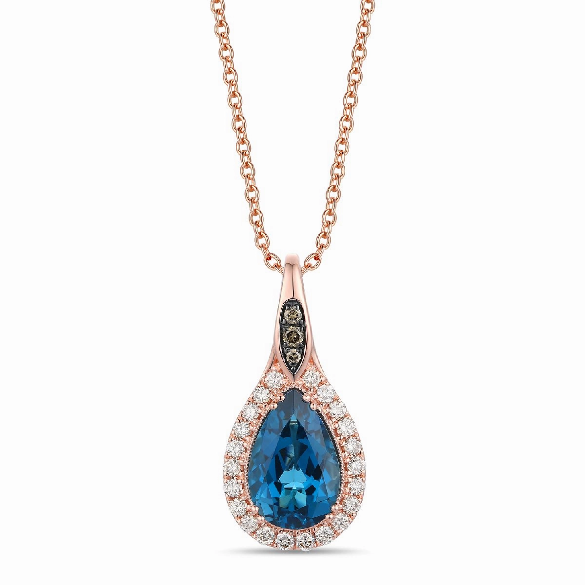 Le Vian Deep Sea Blue Topaz Pendant Luxe Accent