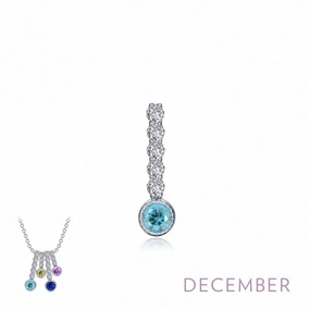 Cool Moment December Birthstone Love Pendant