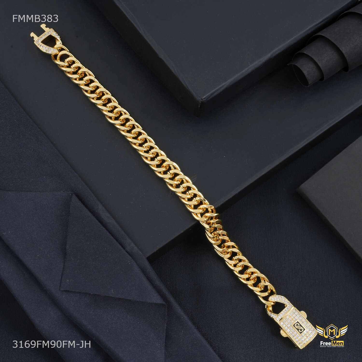 Refined Pieces Designer AD Box Ring to Ring Bracelet for Men - FMMB383