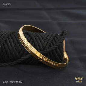 Designer Dot Lining golden kada for Men FMK73 Understated Mood Refined Detail