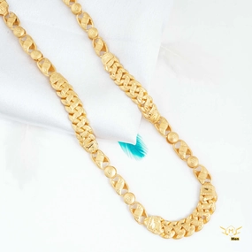 Designer Lotus with Pokel gold plated Chain - FMGC906 Exquisite Shine