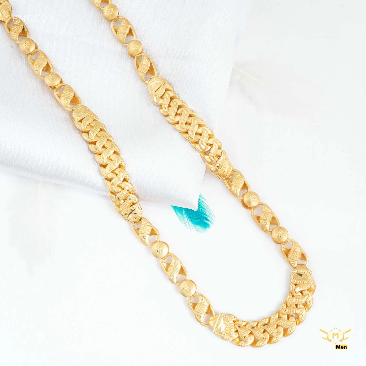 Layered Look Designer Lotus with Pokel gold plated Chain - FMGC906