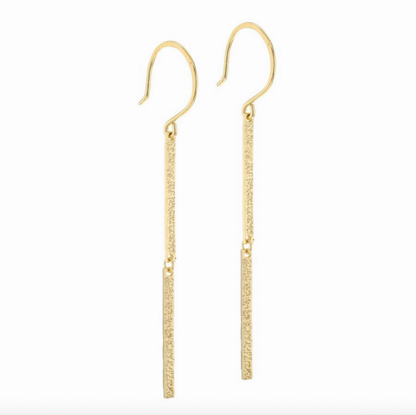 Flawless Glam Evening Ensemble Diamond Dusted Double Bar Earrings