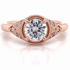 Ornate Accessory Diamond Engagement Rings w/o Center