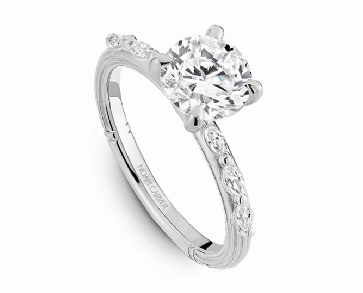 Diamond Engagement Rings w/o Center HighEnd Decoration