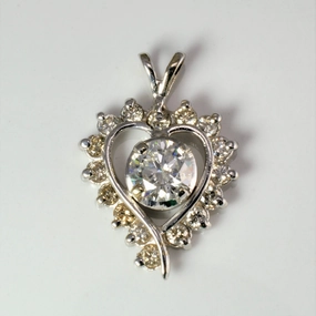 Stunning Style Diamond Petal Heart Pendant | 1.63 ctw |