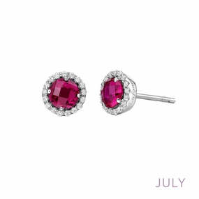 Unique Glow July Birthstone Earrings
