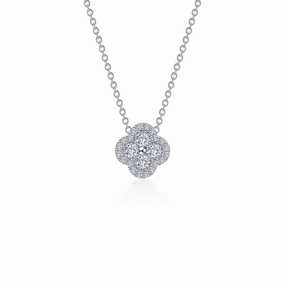 Lafonn Simulated Diamond Clover Necklace Chic Glow Exquisite Detailing
