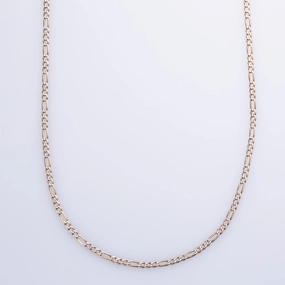 Luminous Highlight 10k Yellow Gold Figaro Chain | 24" |