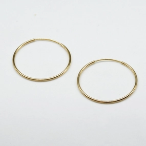 '100 Ways' 24mm Sleeper Hoops | Dainty Accent Day To Night