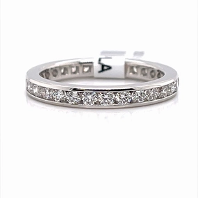 Bremer Jewelry Anniversary/Eternity Diamond Wedding Ring in Platinum (1.11ctw) Shimmer Mood