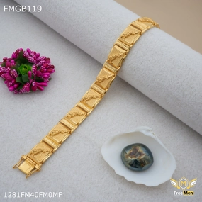 Freemen Jaguar gold plated Bracelet for Men - FMGB119 Elegant Statement Artisan Style