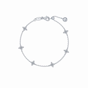 Lafonn Trillium Station Bracelet, 7.5" High-Quality Piece Vivid Touch