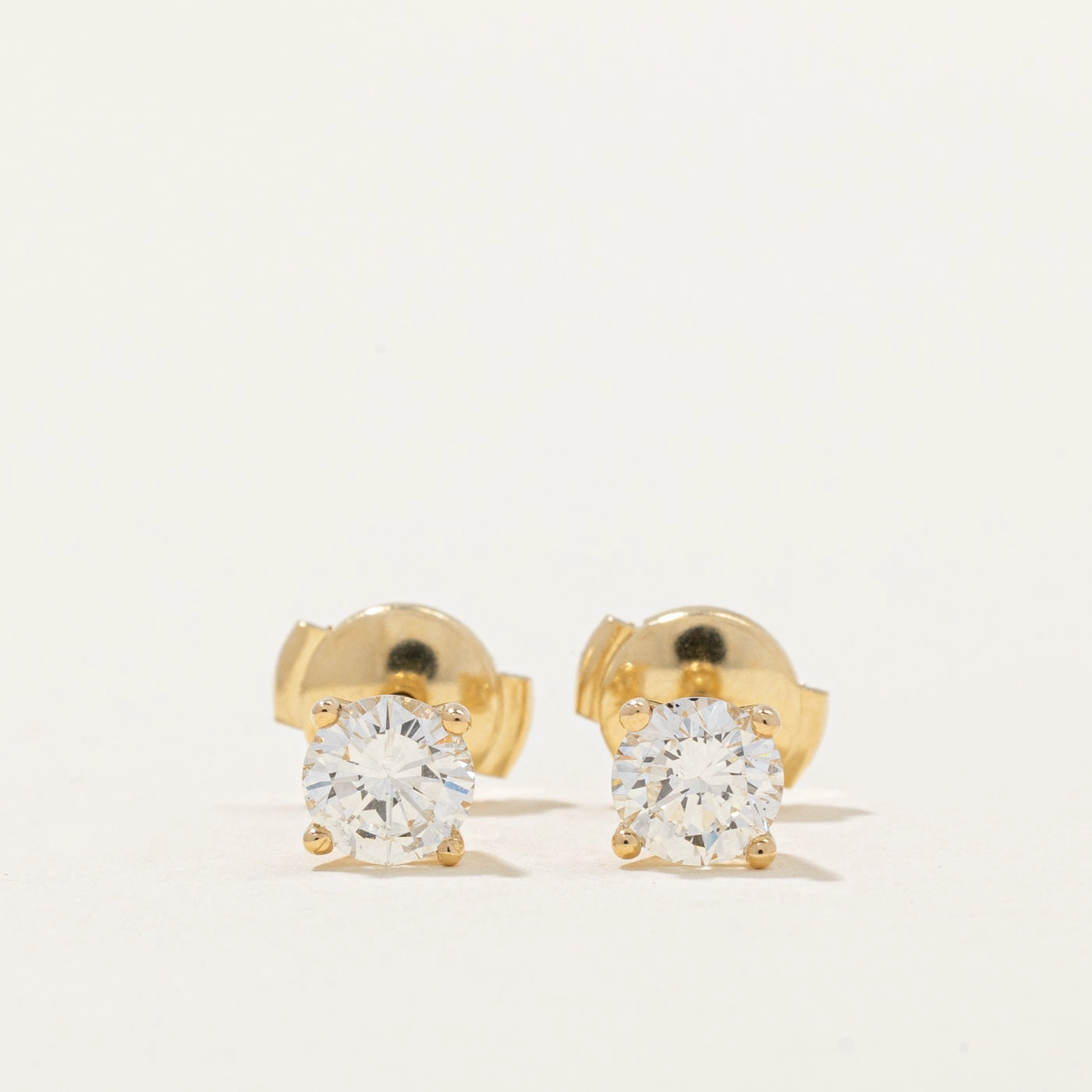 Smooth Spark 100 Ways' GIA Certified Diamond Stud Earrings  | 0.86ctw SI1/SI2 I |