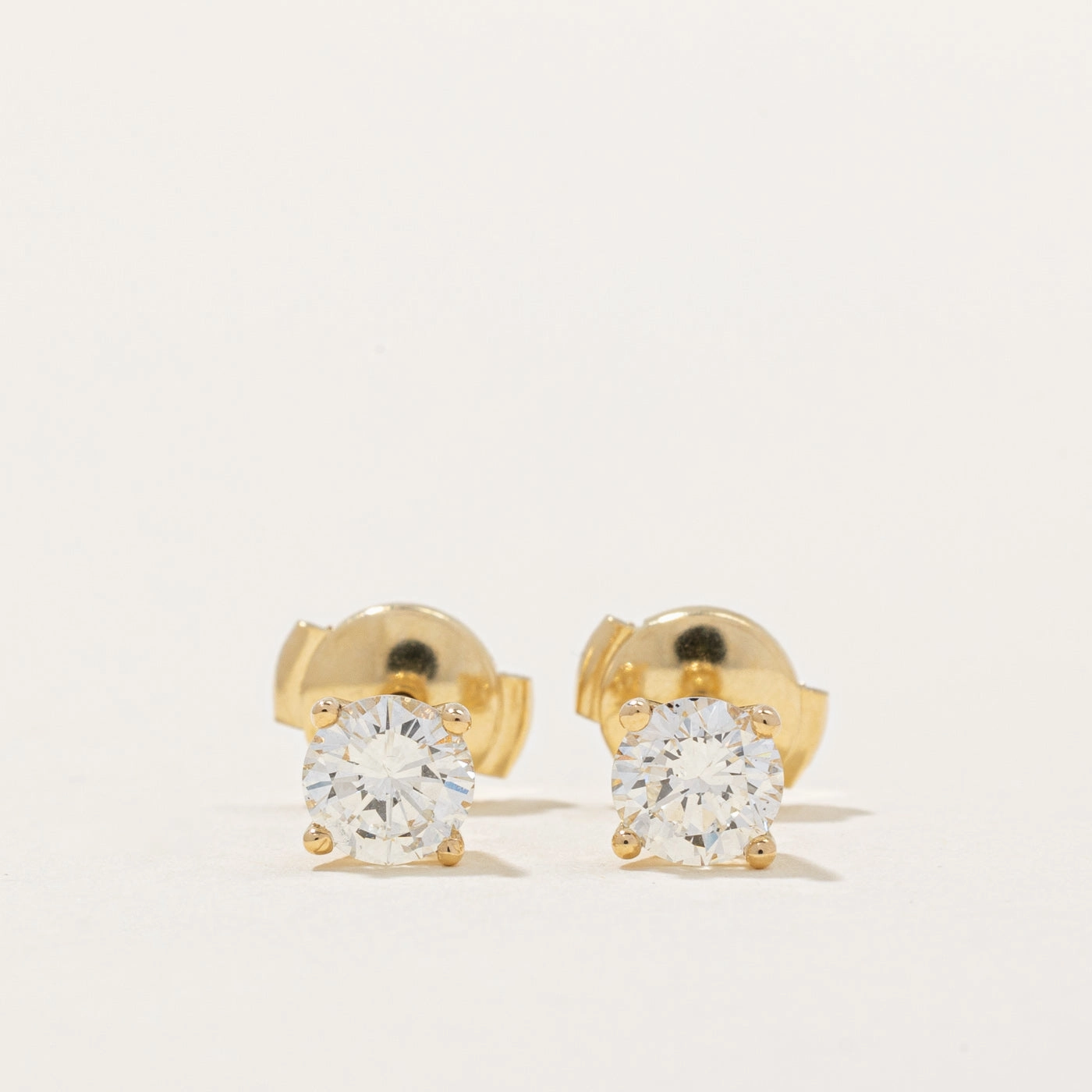 Night Out 100 Ways' GIA Certified Diamond Stud Earrings  | 0.86ctw SI1/SI2 I |