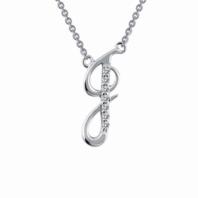 Letter J Pendant Necklace Stylish charm Dynamic Highlight