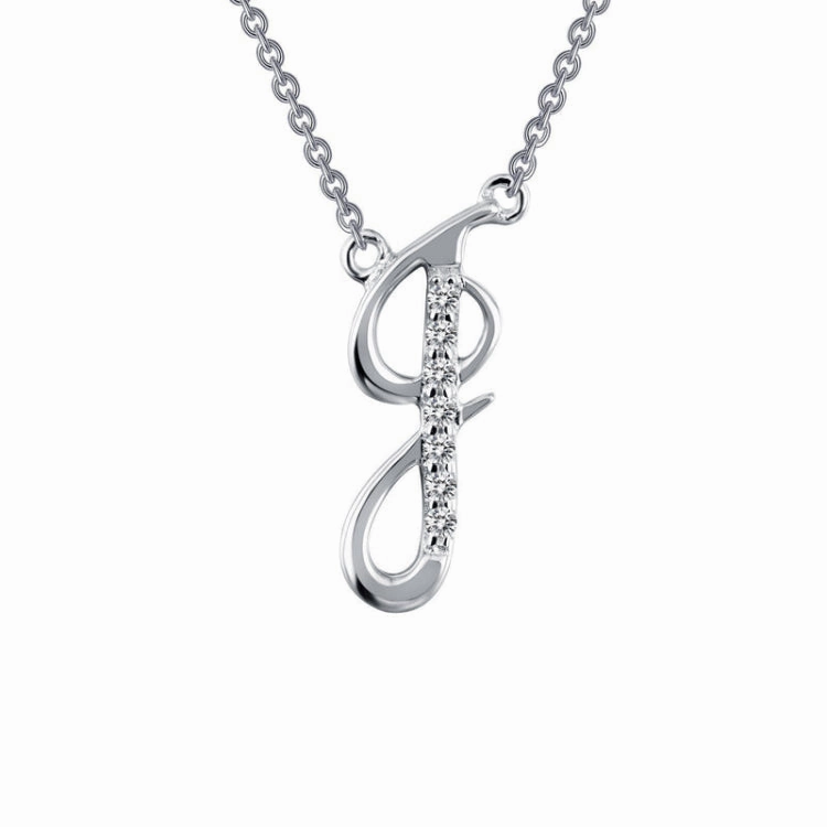 Letter J Pendant Necklace Stylish charm Dynamic Highlight