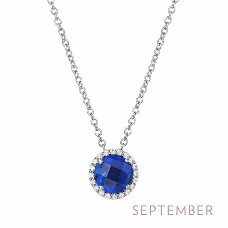 Glistening Detail Holiday Ready September Birthstone Necklace