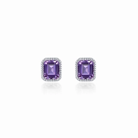 Classic Spark Lafonn February Birthstone Solitaire Earrings