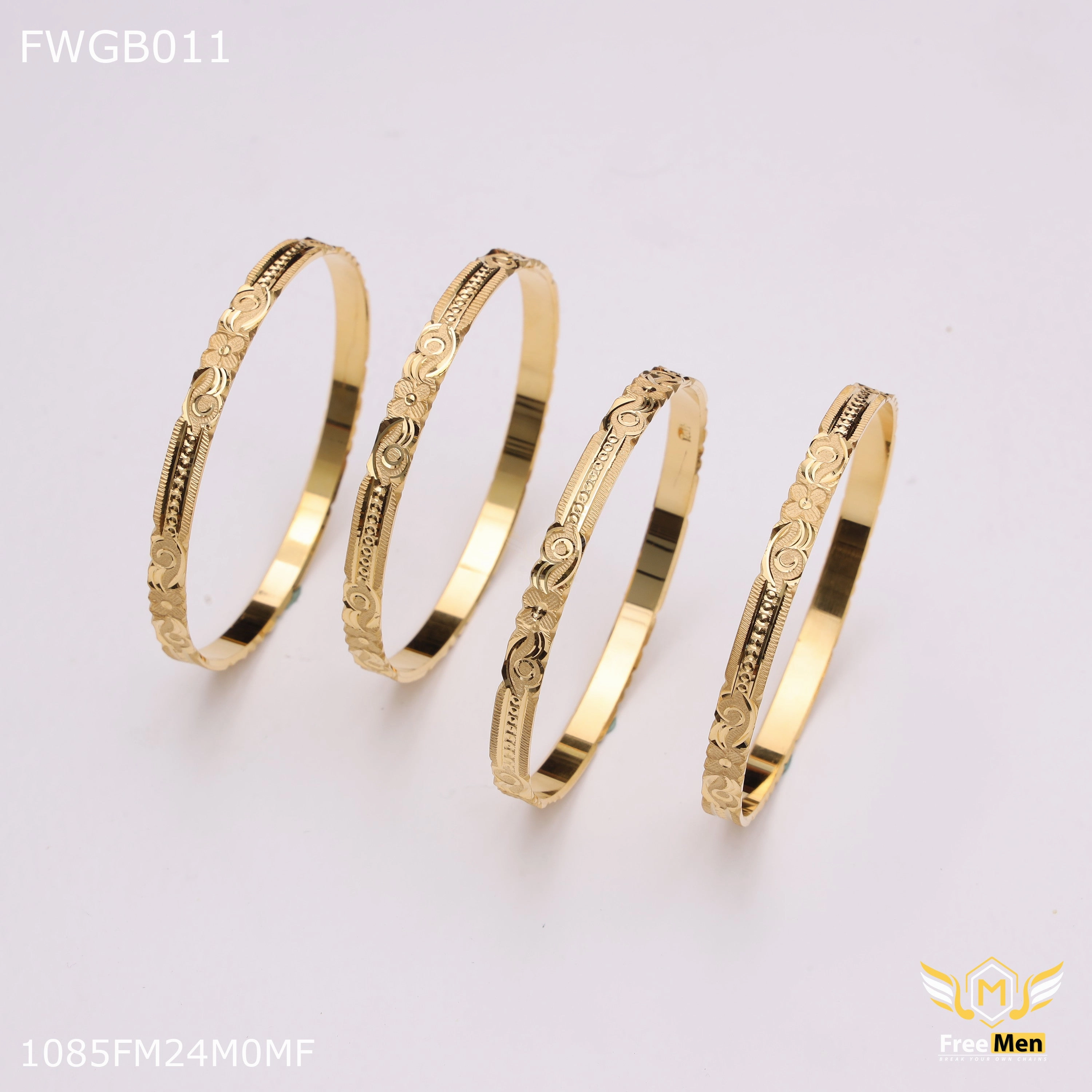 Weekend Glow Holiday Style Freemen 1mg new traditional bangles for women - FWGB011