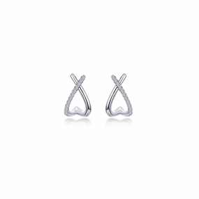 Instant Match Lafonn Dainty Criss-Cross Huggie Earrings