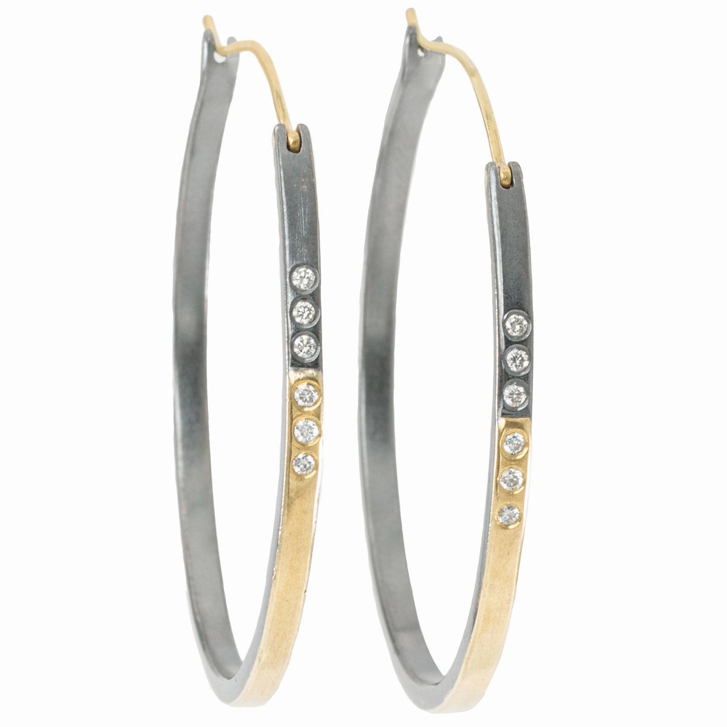 Cocktail Hour Unique Ornament Hoop Dream Earrings 2.0 - Medium - 18k Gold   Reclaimed Diamonds