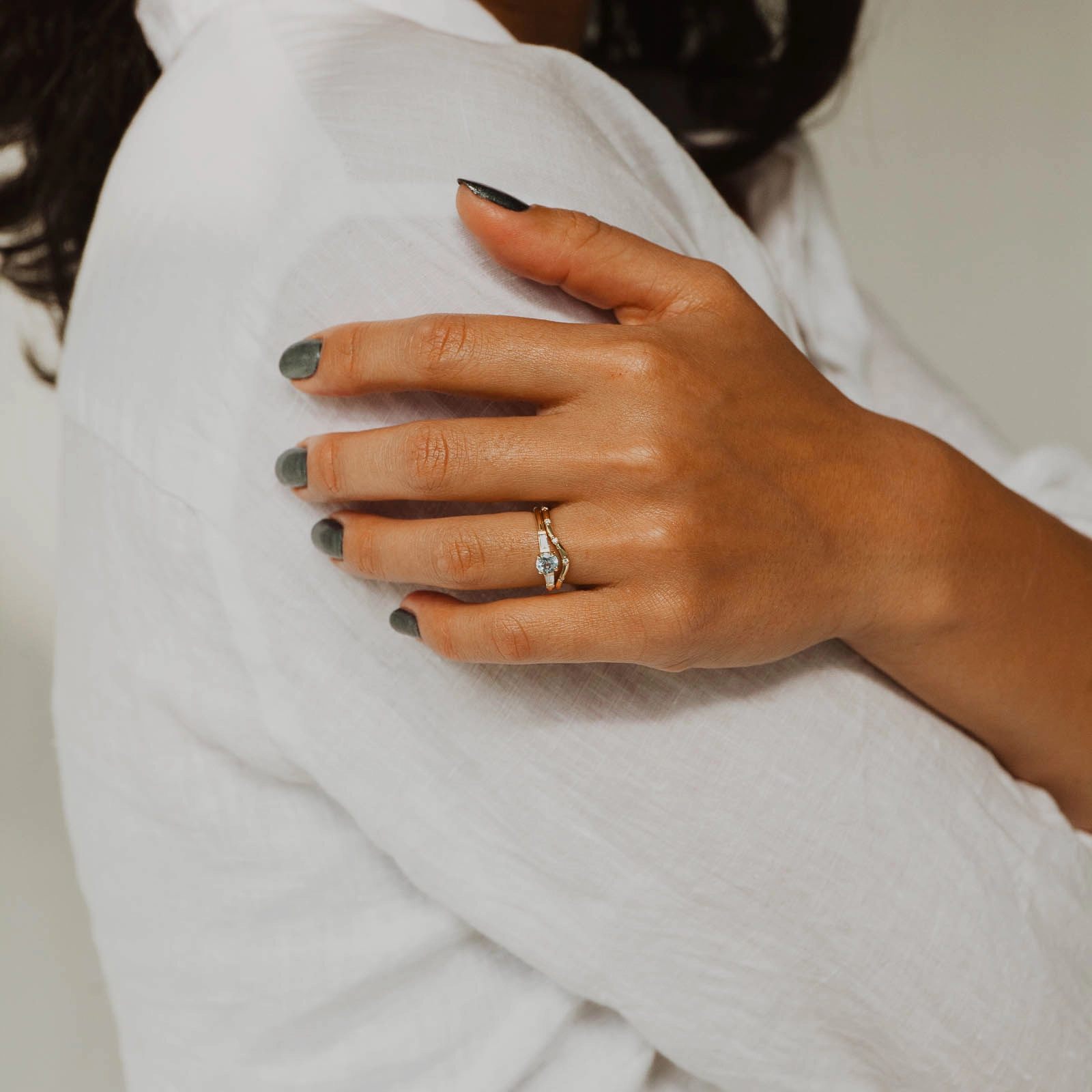 Ellie Ring - Montana Sapphire Unique Work Modern Craft