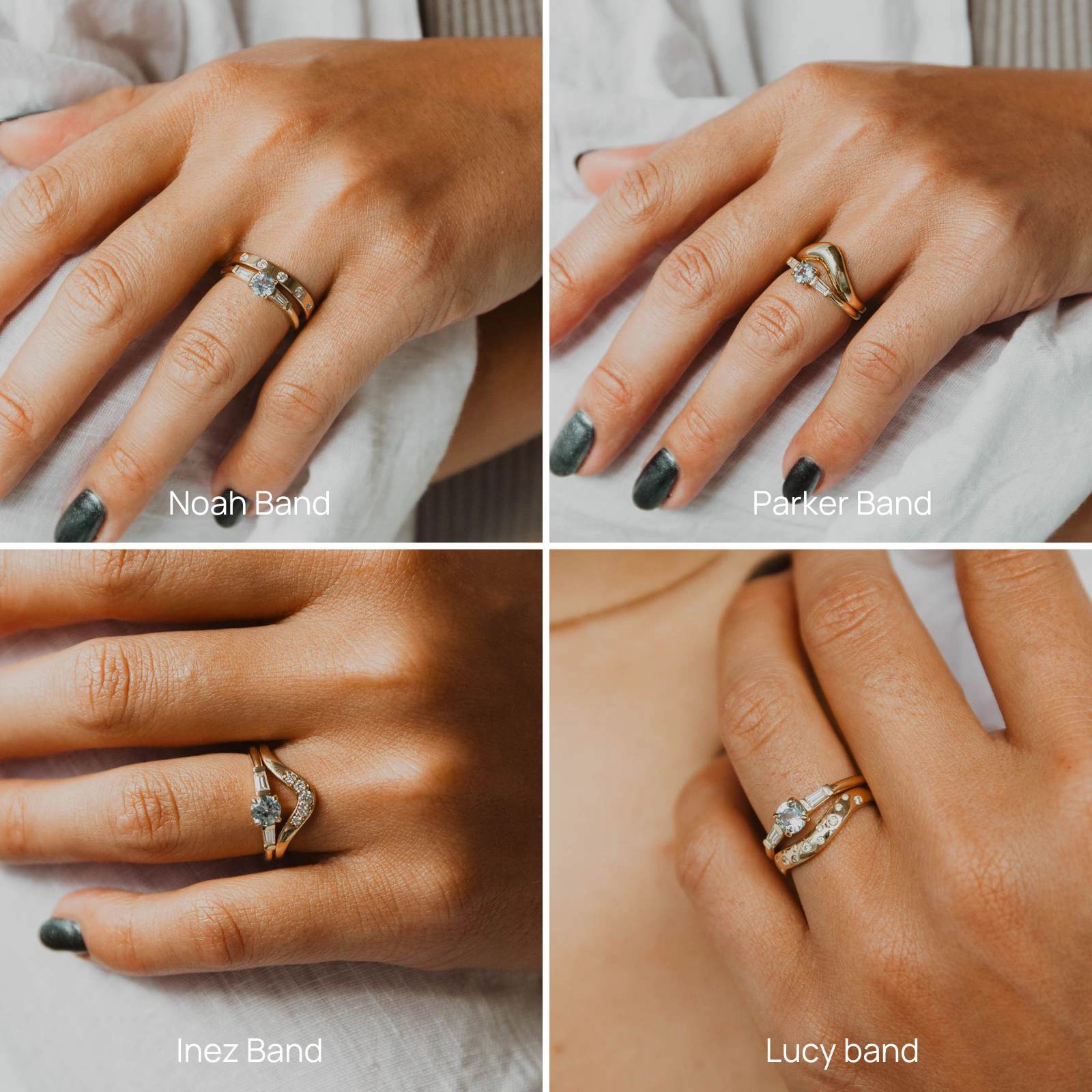 Ellie Ring - Montana Sapphire Romantic Feel Comfortable Article