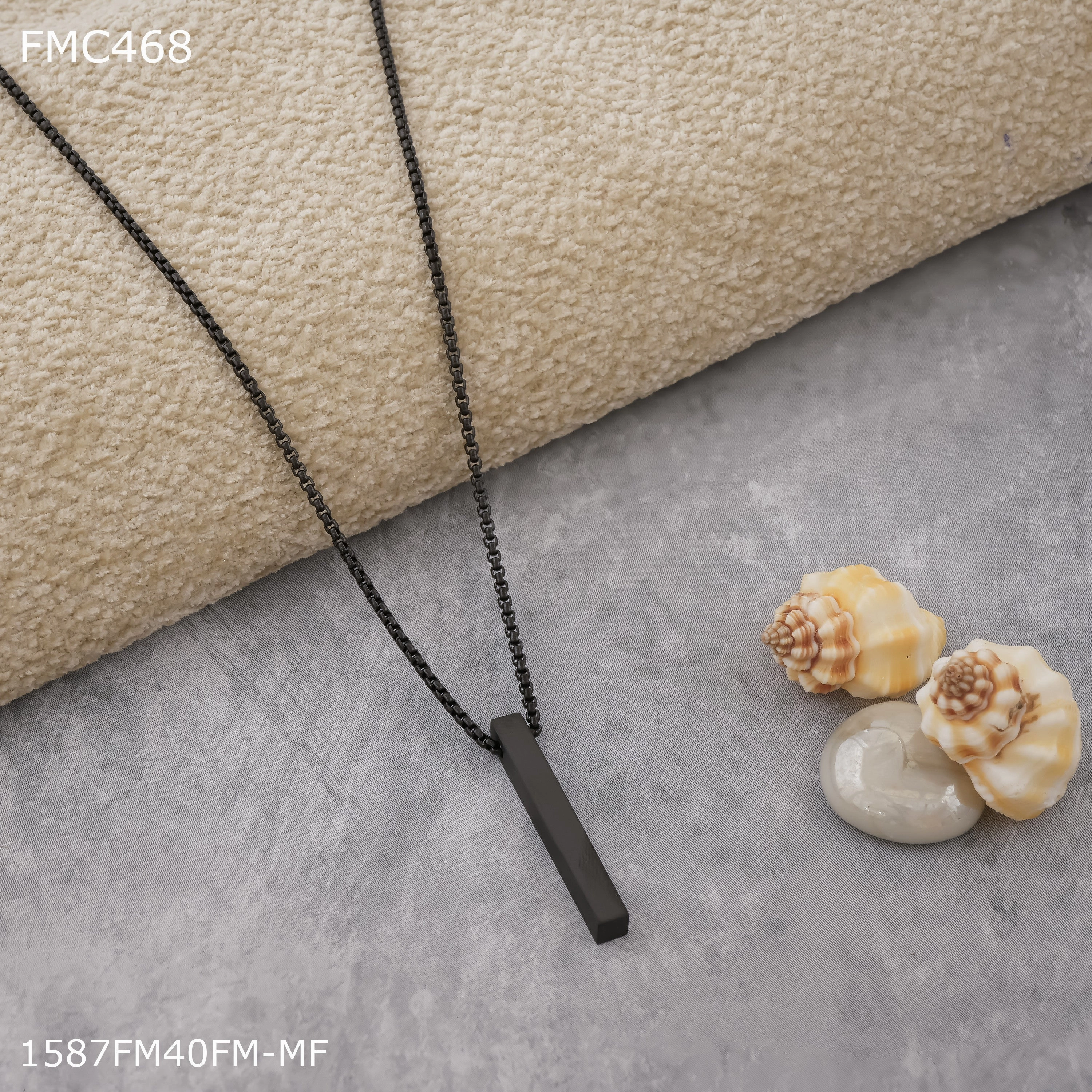 Freemen Black Chain pendent Design - FMC468 Vivid Sparkle Chic Duo