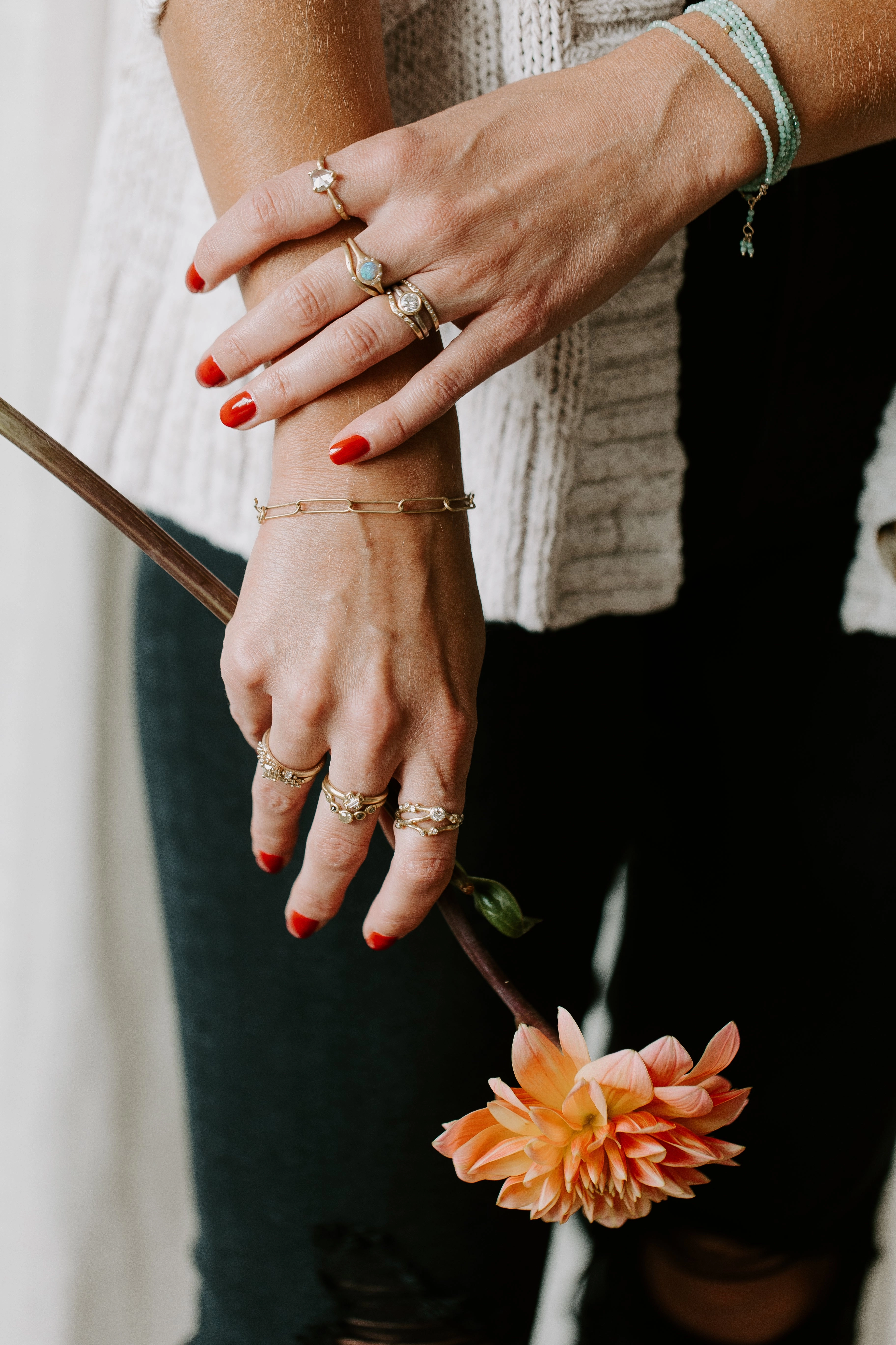 Encrusted 3 Branch Solitaire Diamond Ring - 14k Gold   Diamonds Sparkling Adornment Classic Symbol