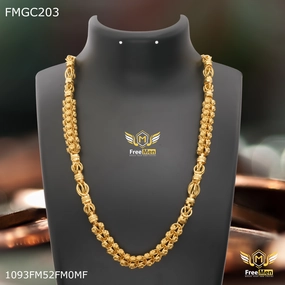 Freemen heavy flower designer gold plated Chain for Man - FMCG203 Seasonal Pick