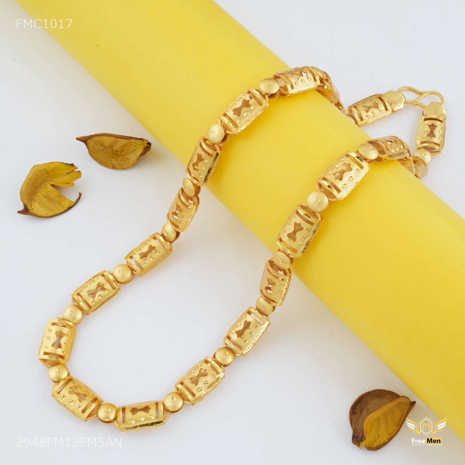 Refined Quality Designer Broad C cut Nawabi Chain for Man - FMC1017