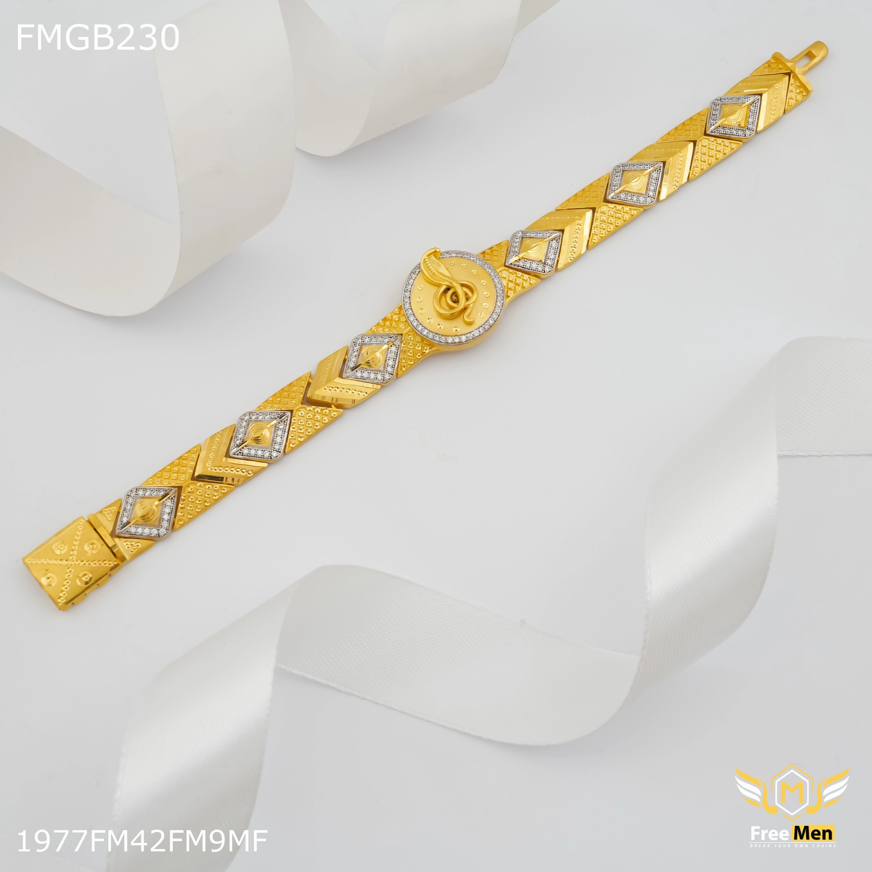 Freemen Nagraj AD casting Bracelet for Men - FMGB230 Refined Texture