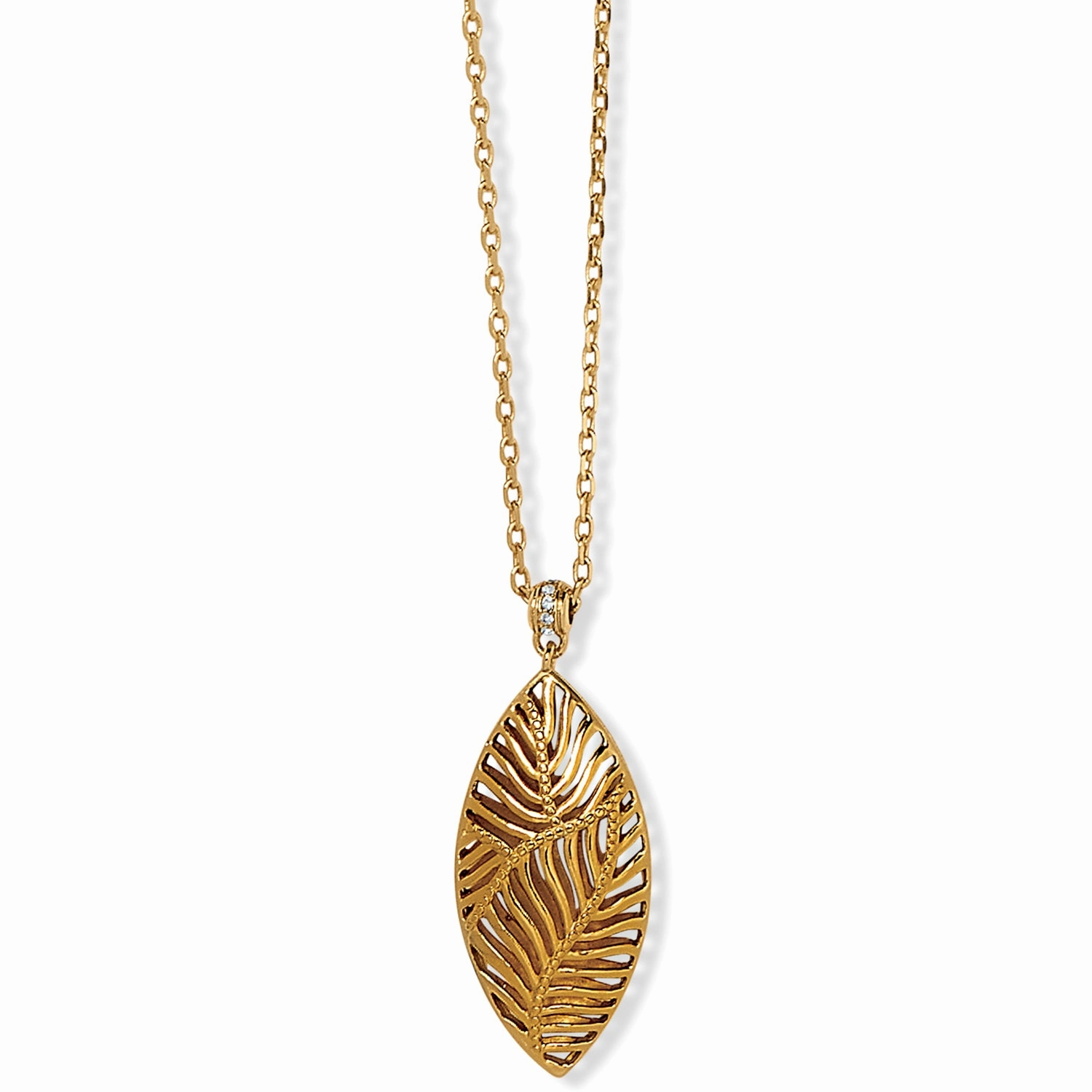 Elegant Glow Brighton Palmetto Necklace, Gold