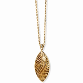 Elegant Glow Brighton Palmetto Necklace, Gold