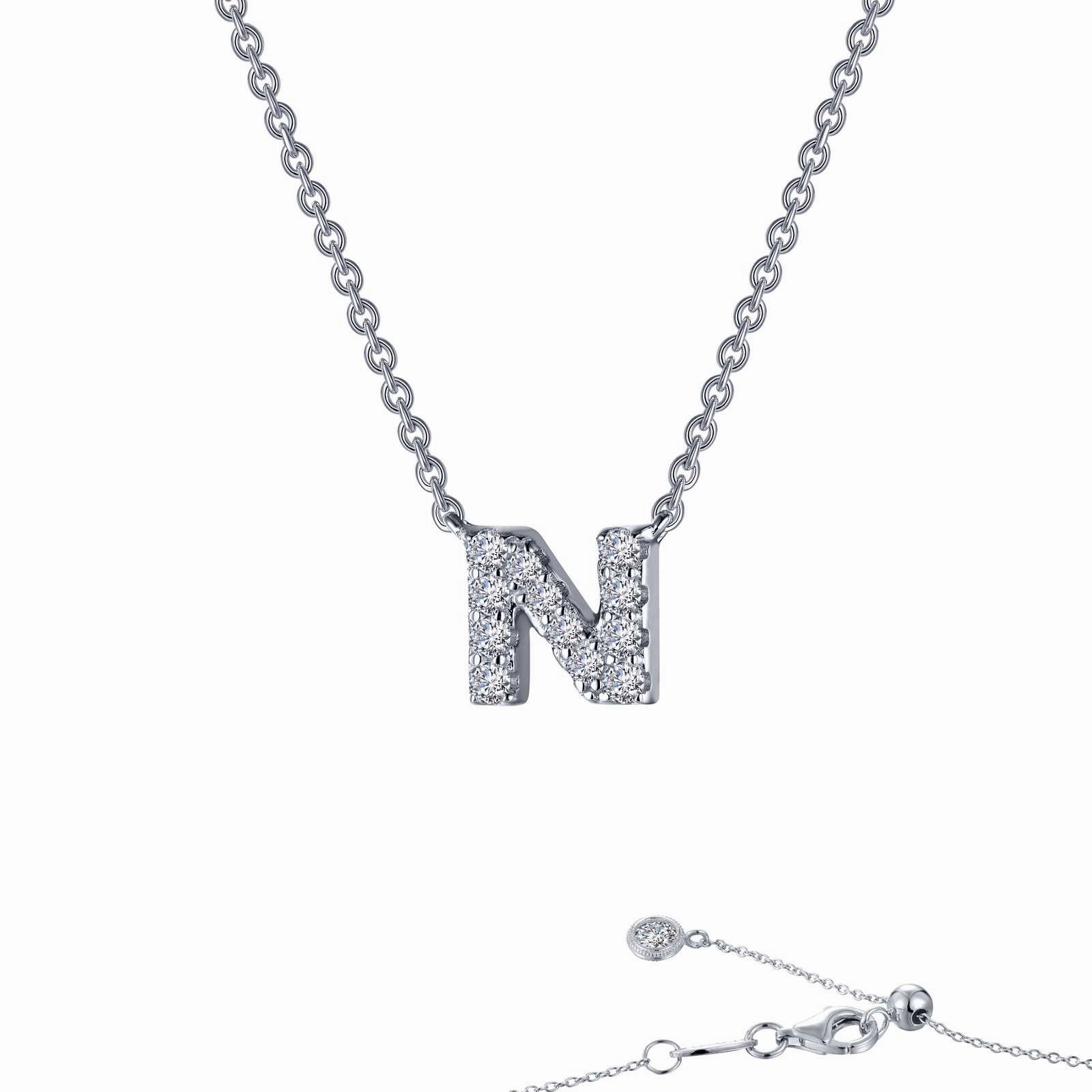 Urban Highlight Glow Accent Lafonn Letter N Initial Necklace