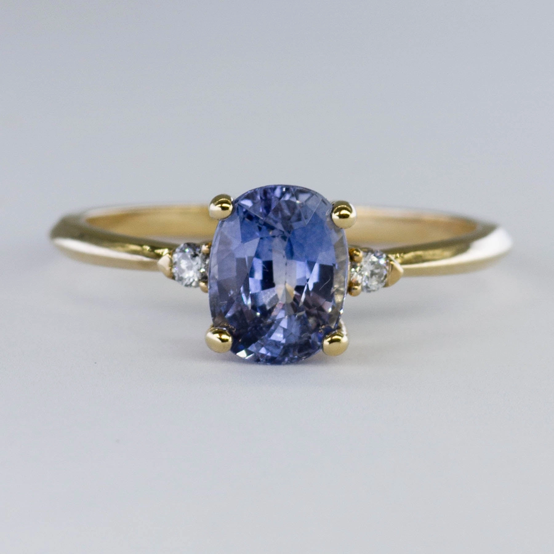 Spring Mood Glam Touch '100 Ways' Diamond Accented Ceylon Sapphire Ring  | 1.89 ctw | SZ 6.75 |