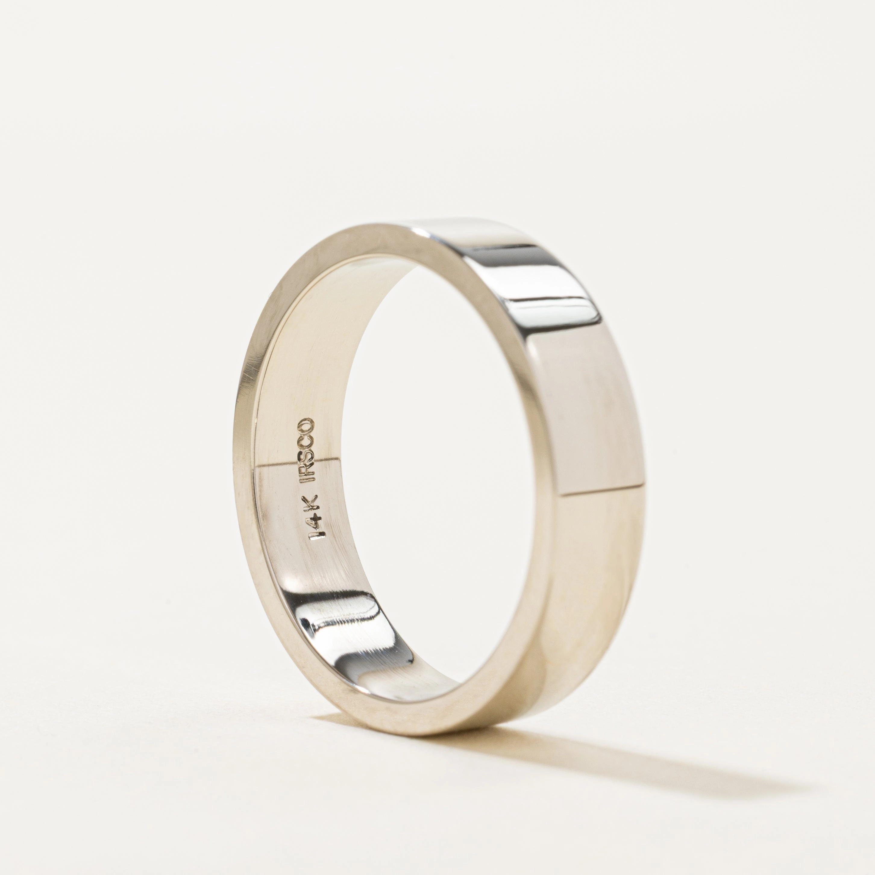 '100 Ways' Rectangular Heavy Gold Band | 5.00mm | Various Sizes Night Glam