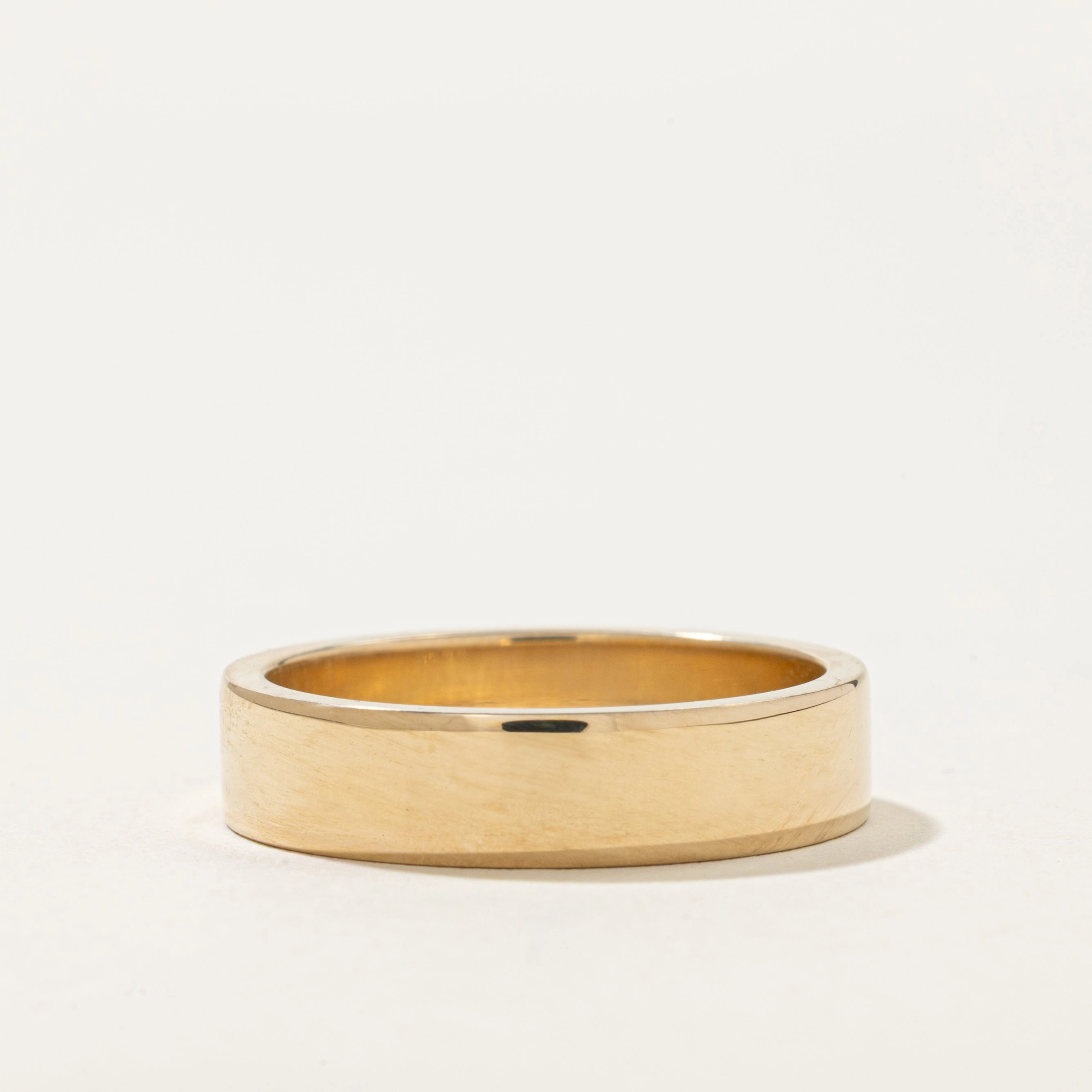 Event Outfit Glam Light '100 Ways' Rectangular Heavy Gold Band | 5.00mm | Various Sizes