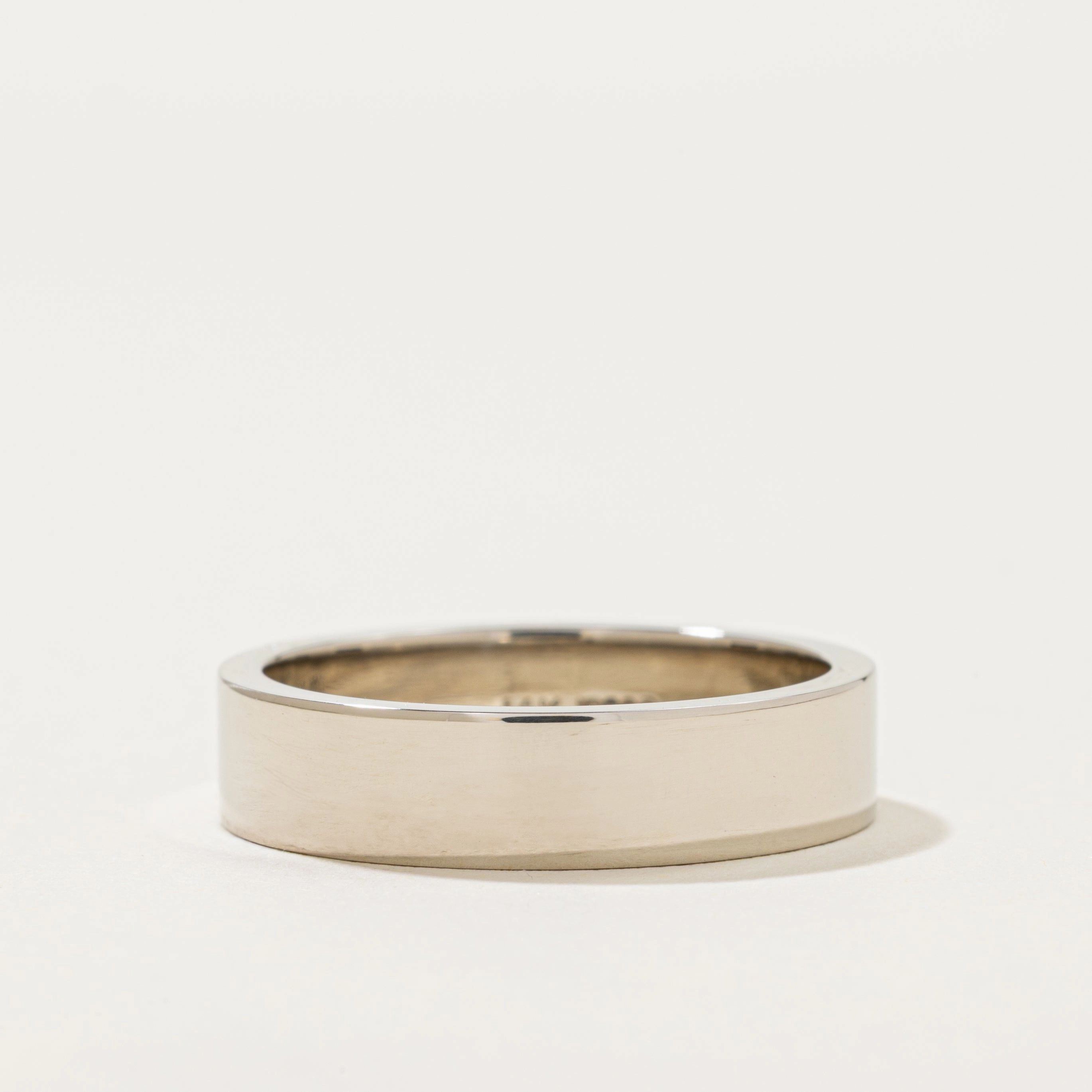 '100 Ways' Rectangular Heavy Gold Band | 5.00mm | Various Sizes Contemporary Accent Trendy Texture