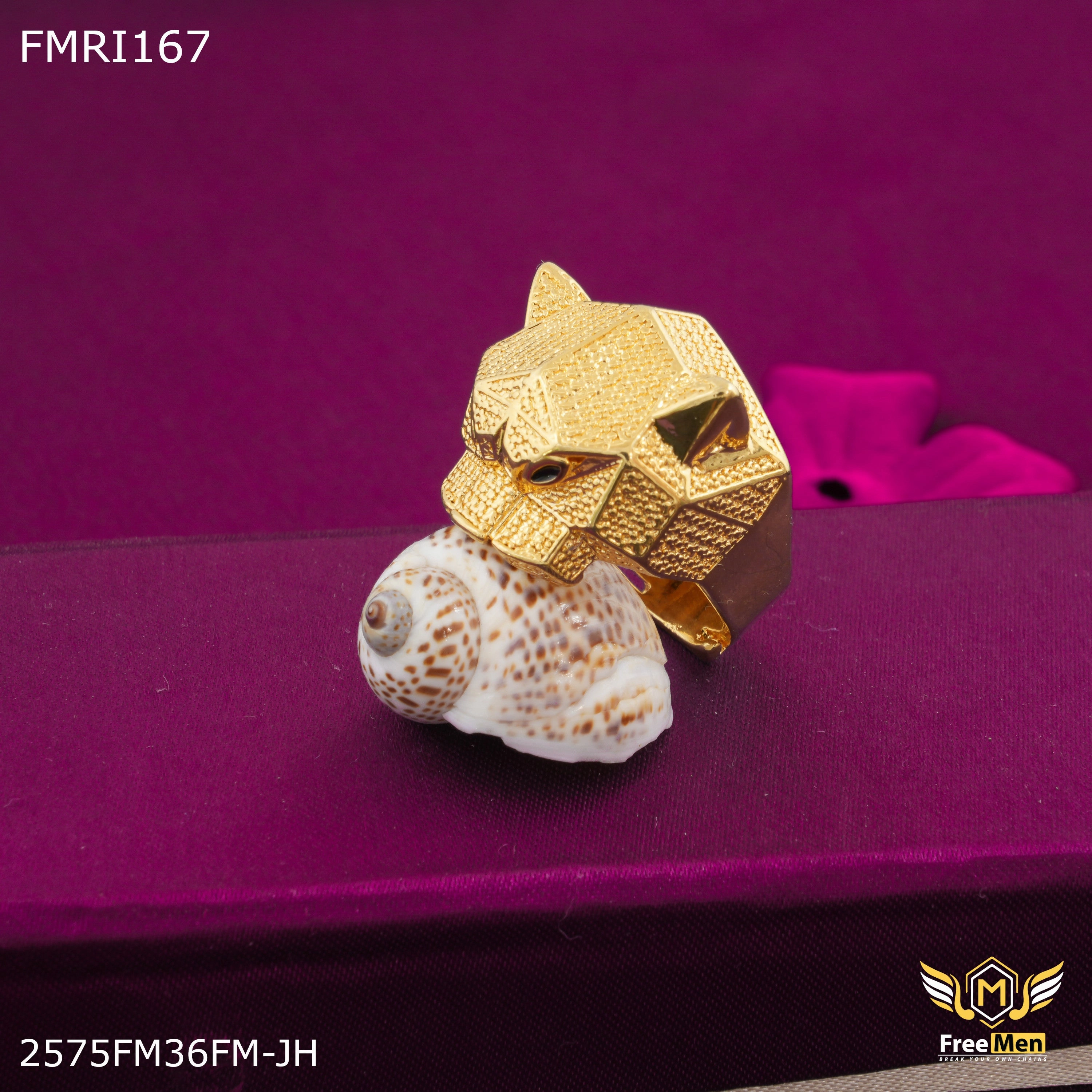 Soft Style Freeme Jaugar Face ring for men - FMRI167