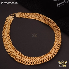 Freeman V Pokal heavy Chain For men - FM233 Vintage Accent Festive Touch