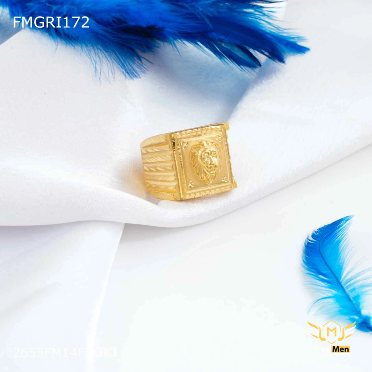 Freeme 1gm Lion Face Gold plated ring for men - FMGRI172 Shimmering Form