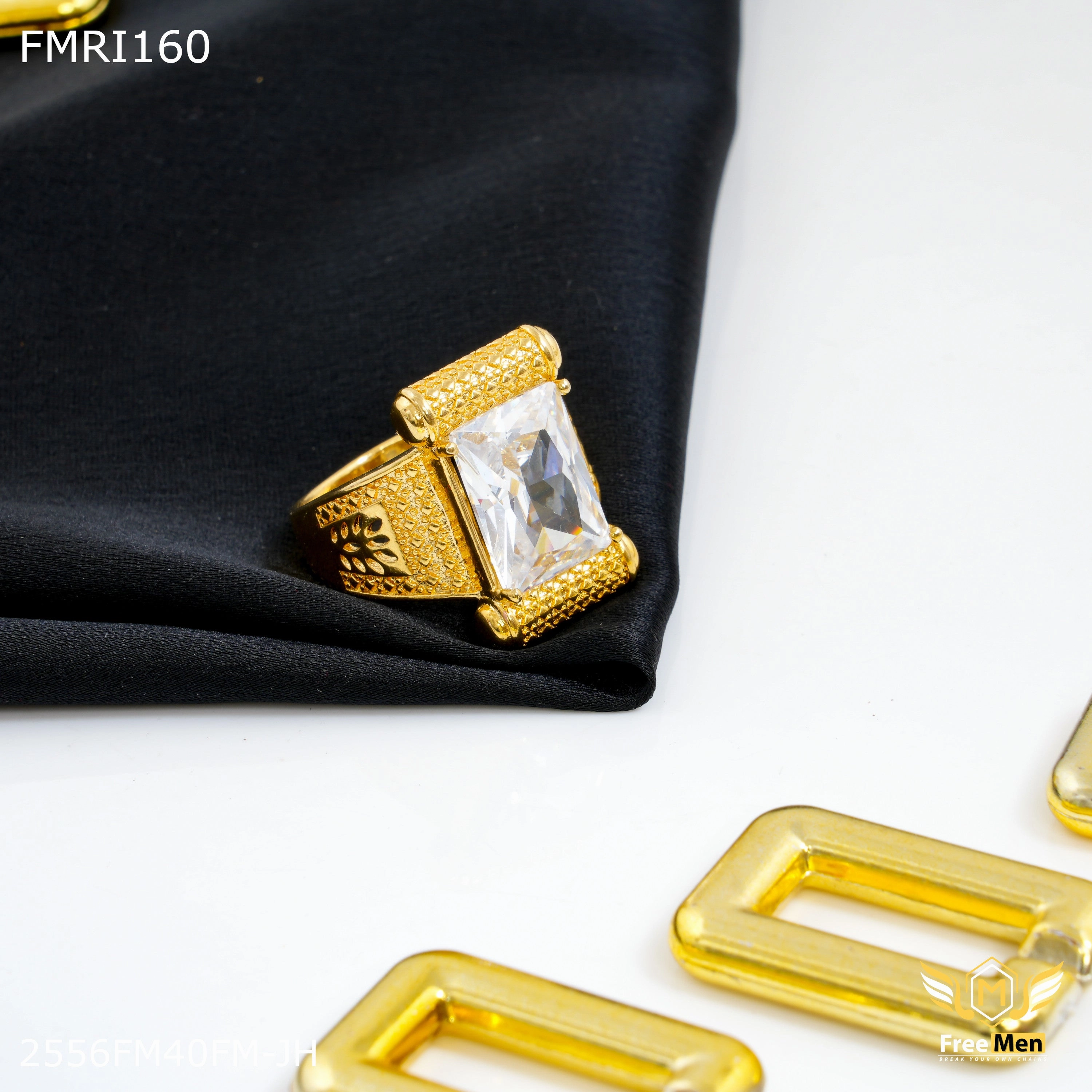 Statement Piece Freeme White Dimond Designer ring for men - FMRI160