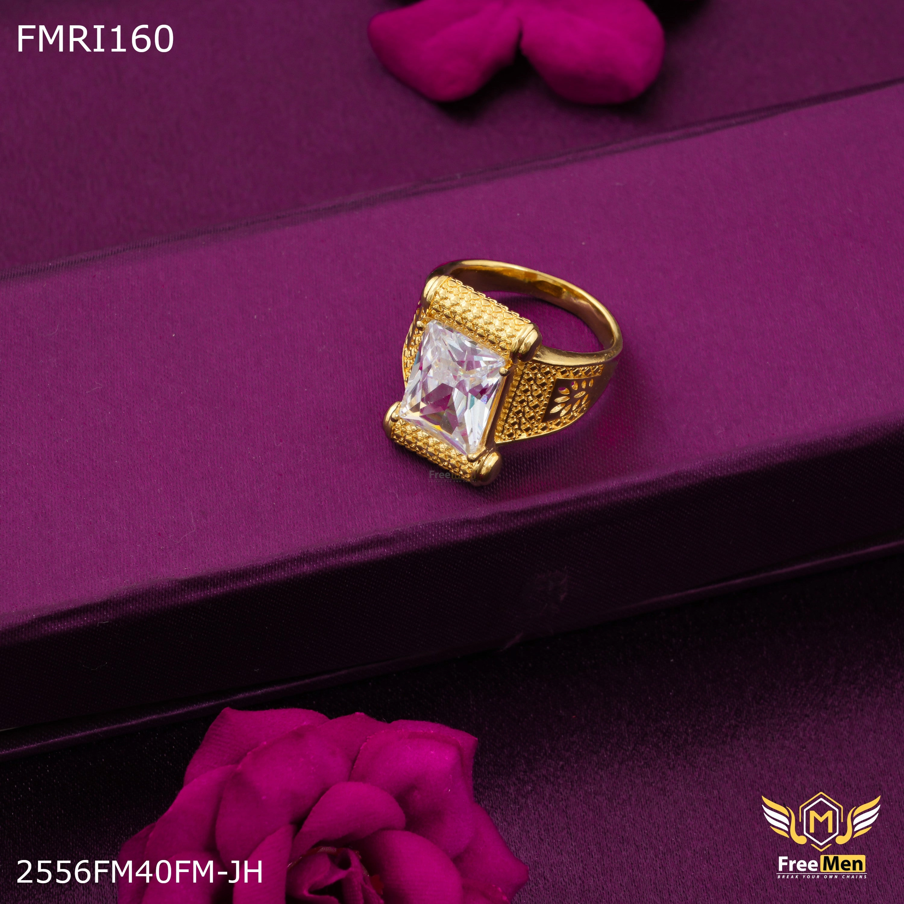 Freeme White Dimond Designer ring for men - FMRI160 Sweet Spark