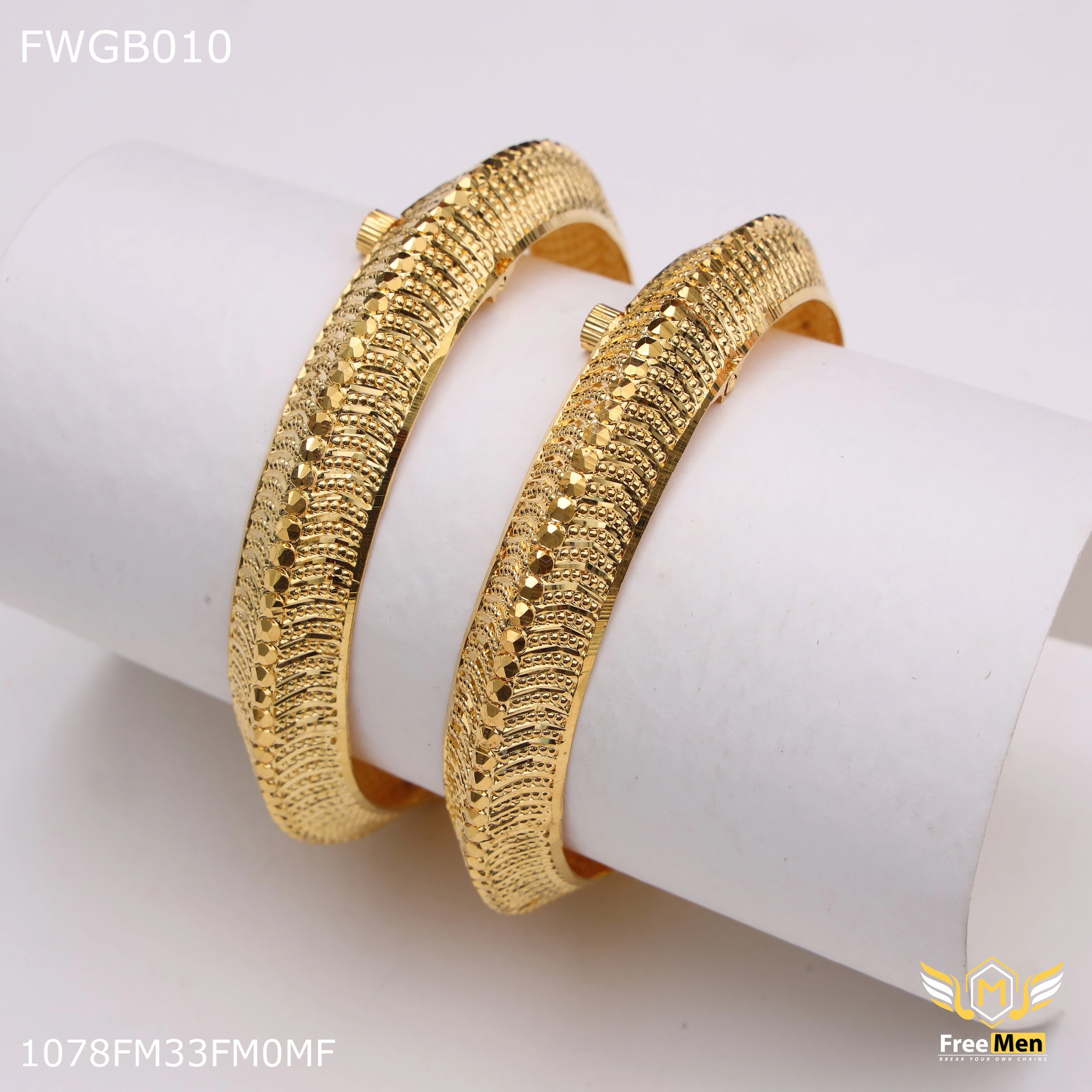 Edgy Mood Daywear Style Freemen 1mg Beautiful traditional bangles for women - FWGB010